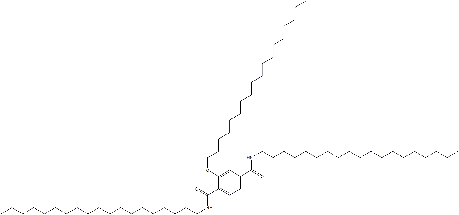 2-(Octadecyloxy)-N,N'-dinonadecylterephthalamide 结构式