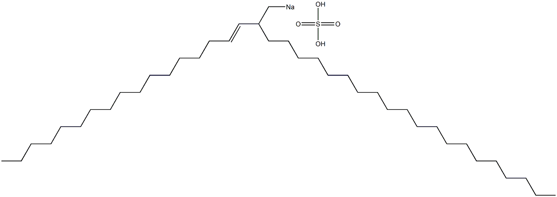 Sulfuric acid 2-(1-heptadecenyl)docosyl=sodium ester salt 结构式