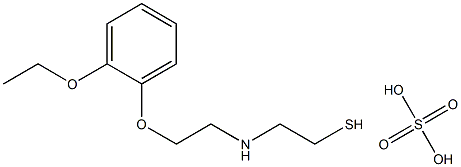 2-[2-(o-Ethoxyphenoxy)ethyl]aminoethanethiol sulfate 结构式