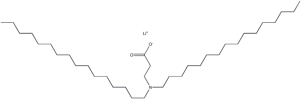 3-(Dihexadecylamino)propanoic acid lithium salt 结构式