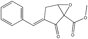 1,5-Epoxy-2-oxo-3-benzylidenecyclopentane-1-carboxylic acid methyl ester 结构式