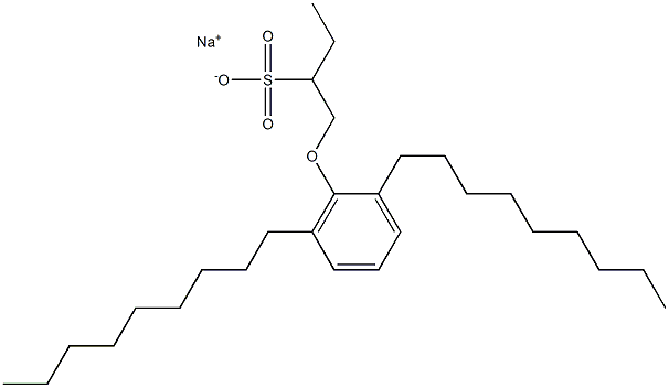 1-(2,6-Dinonylphenoxy)butane-2-sulfonic acid sodium salt 结构式