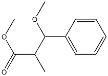 3-Methoxy-2-methyl-3-phenylpropanoic acid methyl ester 结构式