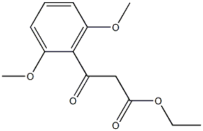 2,6-Dimethoxybenzoylacetic acid ethyl ester 结构式