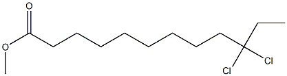 10,10-Dichlorododecanoic acid methyl ester 结构式