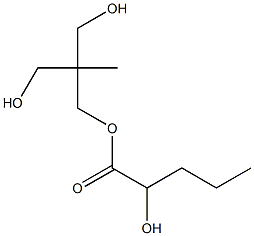 2-Hydroxyvaleric acid 2,2-bis(hydroxymethyl)propyl ester 结构式