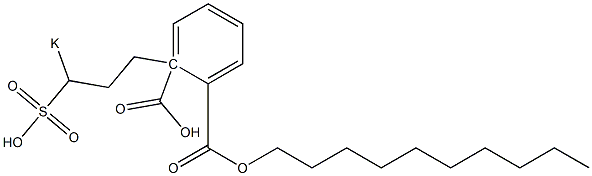 Phthalic acid 1-decyl 2-(3-potassiosulfopropyl) ester 结构式
