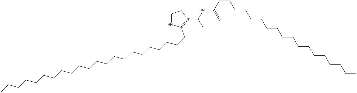 2-Docosyl-1-[1-(nonadecanoylamino)ethyl]-1-imidazoline-1-ium 结构式
