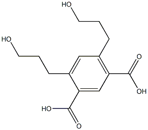 4,6-Bis(3-hydroxypropyl)isophthalic acid 结构式