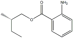 (+)-2-Aminobenzoic acid (S)-2-methylbutyl ester 结构式