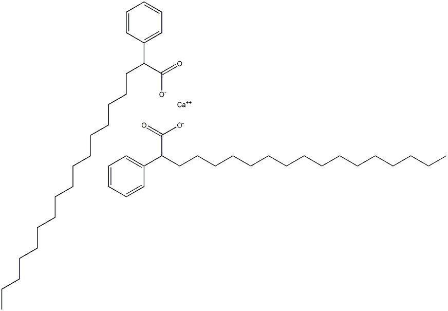 Bis(2-phenylstearic acid)calcium salt 结构式