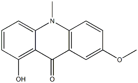 1-Hydroxy-7-methoxy-10-methylacridin-9(10H)-one 结构式