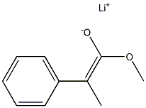 Lithium 2-phenyl-1-methoxy-1-propene-1-olate 结构式