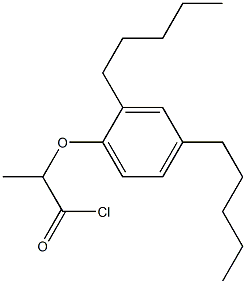 2-(2,4-Diamylphenoxy)propanoic acid chloride 结构式