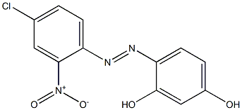 4-(4-Chloro-2-nitrophenylazo)resorcinol 结构式
