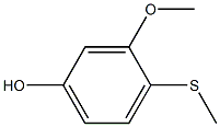 3-Methoxy-4-(methylthio)phenol 结构式