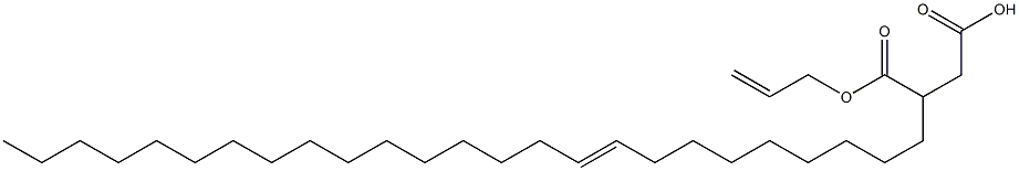 3-(9-Pentacosenyl)succinic acid 1-hydrogen 4-allyl ester 结构式