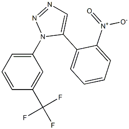 1-(3-(Trifluoromethyl)phenyl)-5-(2-nitrophenyl)-1H-1,2,3-triazole 结构式