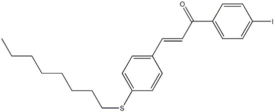 4-((Octylthio))-4'-iodochalcone 结构式