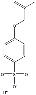 4-Methallyloxybenzenesulfonic acid lithium salt 结构式