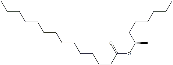 (-)-Myristic acid [(R)-1-methylheptyl] ester 结构式