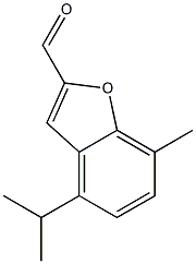 4-Isopropyl-7-methylbenzofuran-2-carbaldehyde 结构式