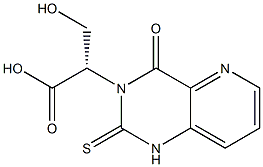 (2S)-2-[(1,2,3,4-Tetrahydro-4-oxo-2-thioxopyrido[3,2-d]pyrimidin)-3-yl]-3-hydroxypropionic acid 结构式
