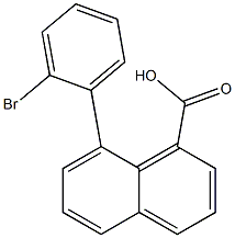 8-(2-Bromophenyl)-1-naphthoic acid 结构式