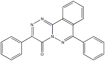 3,7-Diphenyl-4H-[1,2,4]triazino[3,4-a]phthalazin-4-one 结构式