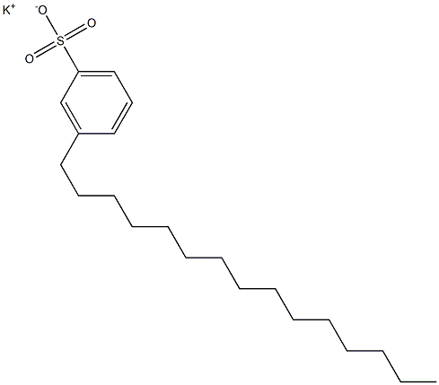 3-Pentadecylbenzenesulfonic acid potassium salt 结构式