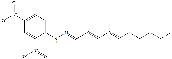 2,4-Decadienal 2,4-dinitrophenyl hydrazone 结构式