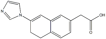 5,6-Dihydro-7-(1H-imidazol-1-yl)naphthalene-2-acetic acid 结构式