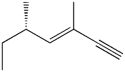 (3E,5S)-3,5-Dimethyl-3-hepten-1-yne 结构式