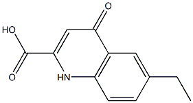 6-Ethyl-1,4-dihydro-4-oxoquinoline-2-carboxylic acid 结构式