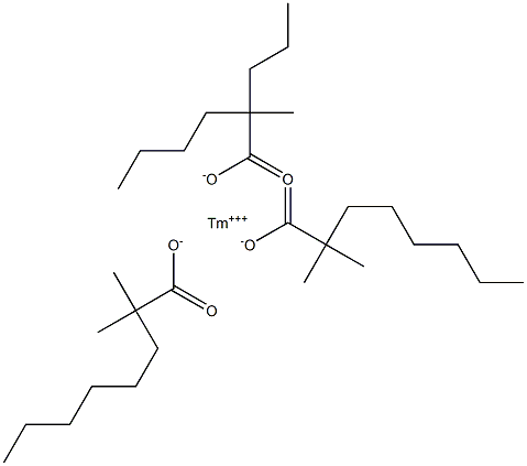 Thulium(III)bis(2,2-dimethyloctanoate)(2-methyl-2-propylhexanoate) 结构式