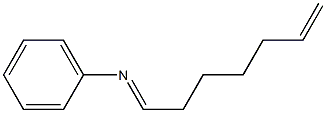 N-(6-Hepten-1-ylidene)aniline 结构式
