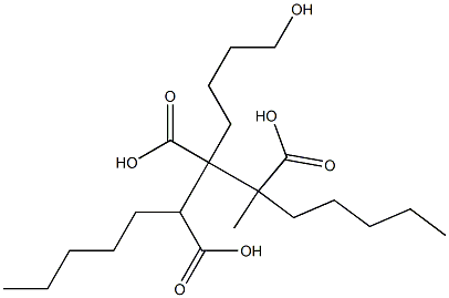 Butane-1,2,3-tricarboxylic acid 2-(4-hydroxybutyl)1,3-dipentyl ester 结构式