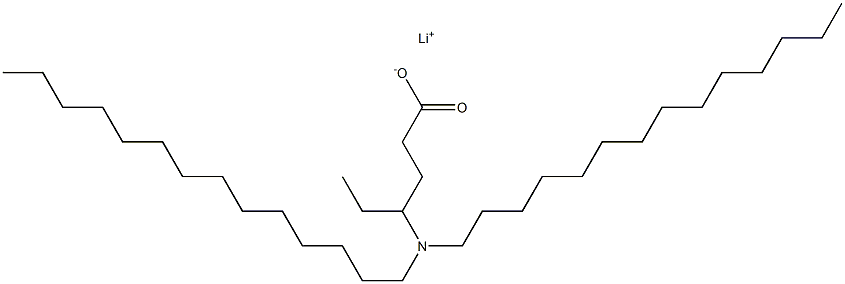 4-(Ditetradecylamino)hexanoic acid lithium salt 结构式