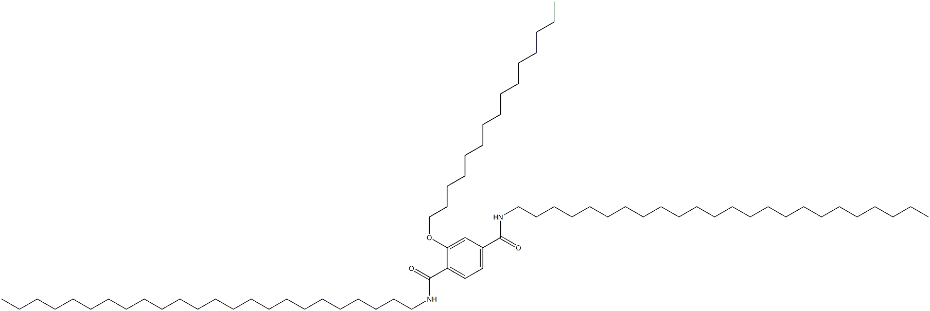 2-(Pentadecyloxy)-N,N'-ditetracosylterephthalamide 结构式