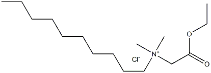 N-Ethoxycarbonylmethyl-N,N-dimethyldecylammonium chloride 结构式