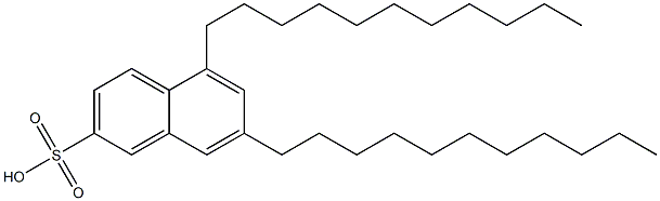 5,7-Diundecyl-2-naphthalenesulfonic acid 结构式