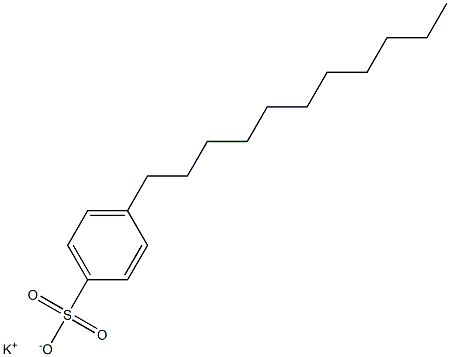 4-Undecylbenzenesulfonic acid potassium salt 结构式