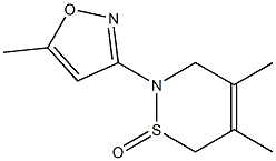 2-(5-Methylisoxazol-3-yl)-4,5-dimethyl-3,6-dihydro-2H-1,2-thiazine 1-oxide 结构式