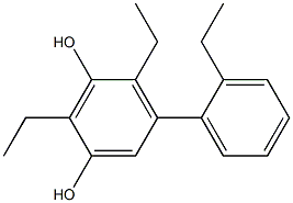 2,4-Diethyl-5-(2-ethylphenyl)benzene-1,3-diol 结构式