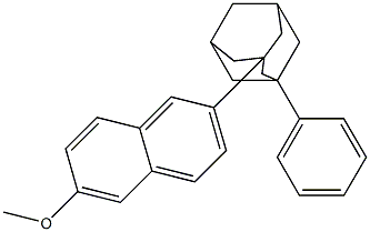 1-Phenyl-3-(6-methoxy-2-naphtyl)adamantane 结构式