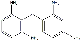 2-[(2,4-Diaminophenyl)methyl]-1,3-benzenediamine 结构式