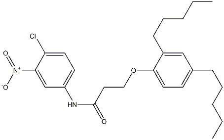 N-(4-Chloro-3-nitrophenyl)-3-(2,4-diamylphenoxy)propanamide 结构式