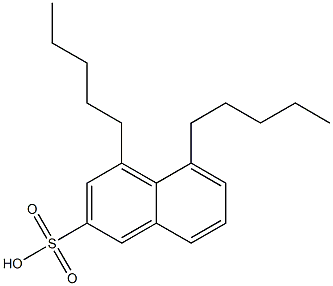 4,5-Dipentyl-2-naphthalenesulfonic acid 结构式