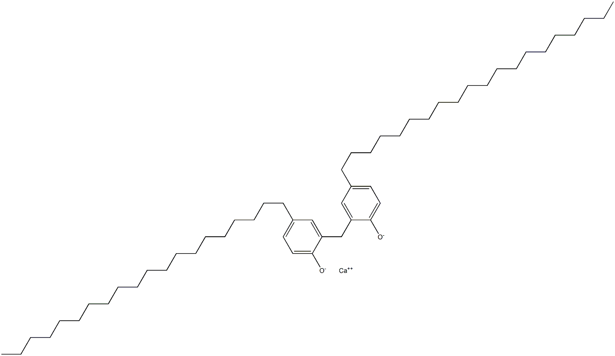 Calcium 2,2'-methylenebis(4-icosylphenoxide) 结构式