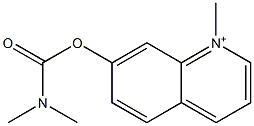 1-Methyl-7-[(dimethylcarbamoyl)oxy]quinolinium 结构式